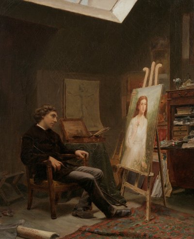 The Artist in His Studio by Wyatt Eaton
